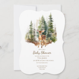 Süße junge Reh-Baby-Shower-Einladung Einladung