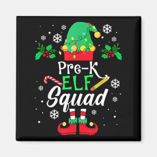 Süße Jungen Weihnachten Pre K-Elfen-Truppe Magnet