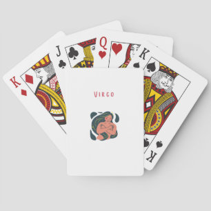 Süße Jungfrau, Sternzeichen, Sternzeichen Druck Spielkarten