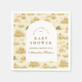 Süße Jungle-Safari-Baby-Party Serviette (Vorderseite)