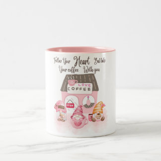 Süße Kaffee-Gnome-Tasse Zweifarbige Tasse