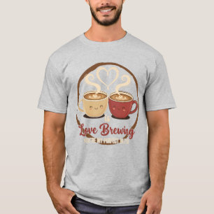 Süße Kaffee-Liebe zum Valentinstag T-Shirt