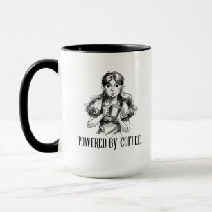 Süße Kaffee Liebhaber Mädchen Illustration Tasse