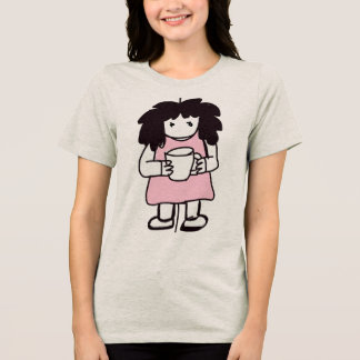 Süße Kaffeeliebhaber Neo-Expressionistische Charak Tri-Blend Shirt