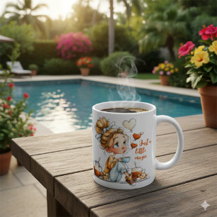 Süße Kaffeeliebhaber-Tasse Cozy Girl Design Tasse