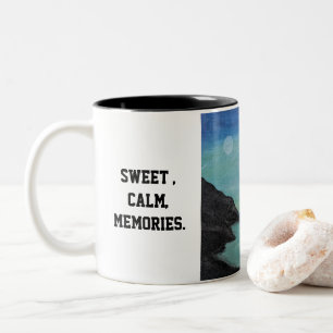 Süße Kaffeetasse, beginnen Sie Ihren Tag mit süßen Zweifarbige Tasse
