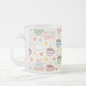 Süße Kaffeetassen Muster Kawaii Tasse (Links)