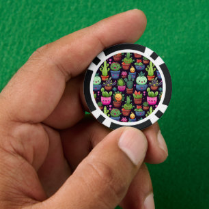 Süße Kaktus-Poker-Chips Pokerchips
