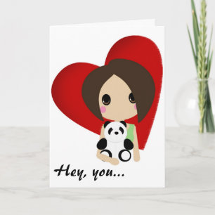 Süsse Kali Valentine Feiertagskarte