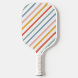 Süße kandierte diagonale Streifen Pickleball Schläger