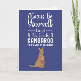 Süße Känguru-Karten Lustiger Tierhumor Wildtierwel Karte