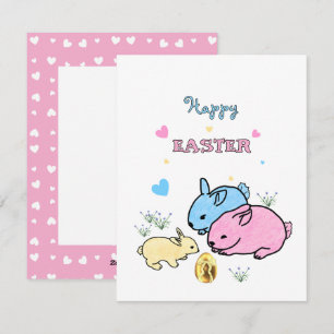 Süße Kaninchen  Feiertagskarte