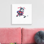 Süße Kaninchen Jungen Kinder Männer T-Shirt Leinwanddruck (Insitu (Wohnzimmer))