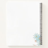 Süße Kaninchen mit Blumen Notizbuch (Rückseite)