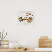 Süße Kaninchen Poster (Küche)
