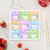 Süße Kaninchen Serviette (Beispiel)