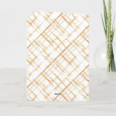 Süße Karamell-Pfirsichcreme-Fuchs-Herzen Liebe Karte (Rückseite)