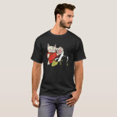 Süße Karate-Katzen T-Shirt (Vorne ganz)