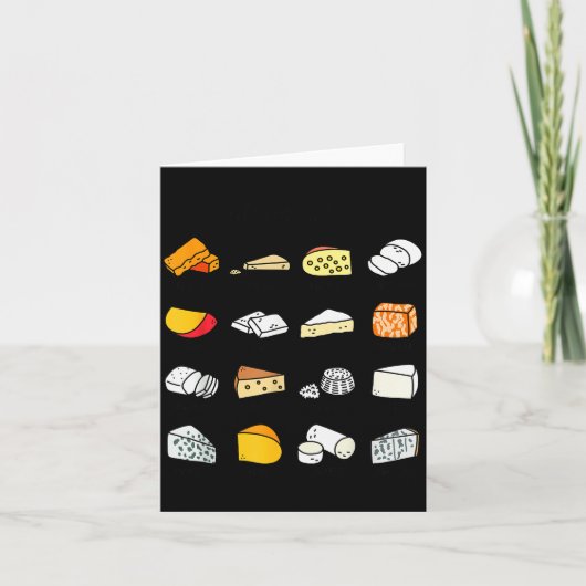 Süße Käsearten Lustiger Milchliebhaber Karte (Vorderseite)