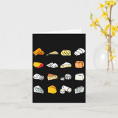 Süße Käsearten Lustiger Milchliebhaber Karte (Gelbe Blume)