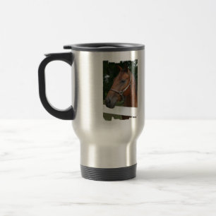 Süße Kastanien-Pferdereise-Tasse Reisebecher