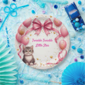 Süße Kätzchen-Baby-Party 🎀 Pappteller (Party)