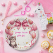 Süße Kätzchen-Baby-Party 🎀 Pappteller (Party)