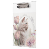 Süße Kätzchen Blumen Clipboard Klemmbrett (Links)