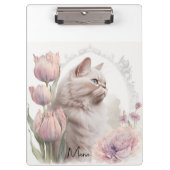Süße Kätzchen Blumen Clipboard Klemmbrett (Vorderseite)