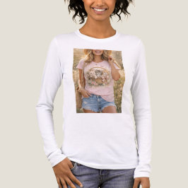 Süße Kätzchen Blumen Grafik Mädchen T-Shirt Tri-Blend Shirt