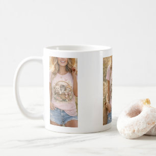Süße Kätzchen Blumen Grafik Mädchen Tasse