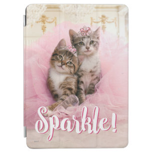 Süße Kätzchen in den Tiaras und im rosa funkelnd iPad Air Hülle