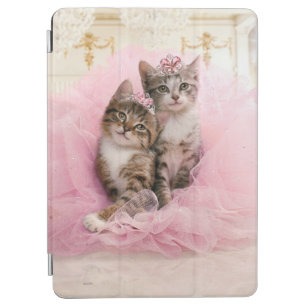 Süße Kätzchen in den Tiaras und im rosa funkelnd iPad Air Hülle