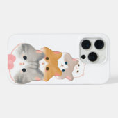 süße Kätzchen iPhone Hülle (Rückseite (Horizontal))