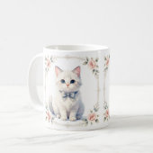 süße Kätzchen-Kaffeetasse Kaffeetasse (Vorderseite Links)