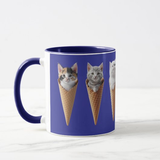 Süße Kätzchen-Kegel Tasse (Links)