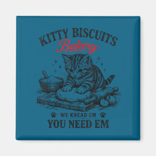 Süße Kätzchen Kekse Bäckerei vintage Magnet