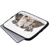 Süße Kätzchen Laptopschutzhülle (Vorne Knopf)