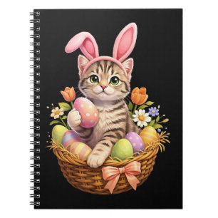 Süße Kätzchen Liebhaber Frohe Ostern Katze Notizblock