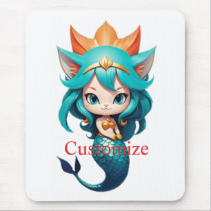 Süße Kätzchen-Meerjungfrau Thunder_Cove Mousepad