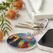 Süße Kätzchen Schlüsselanhänger (Vorderseite rechts)