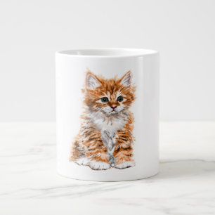 Süße Kätzchen-Tasse - Süß - Malerei Jumbo-Tasse