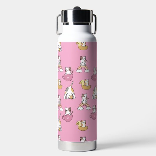 Süße Kätzchen Trinkflasche (Vorderseite)
