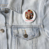 Süße Kätzchen Weihnachten Button (Beispiel)