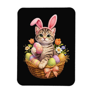 Süße Kätzchenliebhaber Frohe Ostern Katze Magnet