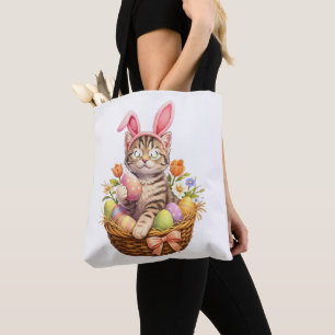 Süße Kätzchenliebhaber Frohe Ostern Katze Tasche