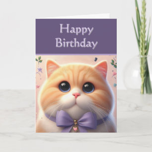 Süße Katze Alles Gute zum Geburtstag Karte