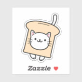 Süße Katze Anziehen Aufkleber (Blatt)