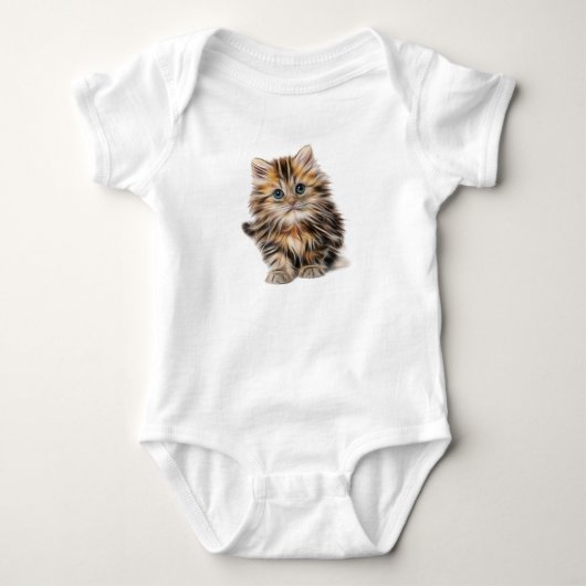 Süße Katze Baby Strampler (Vorderseite)