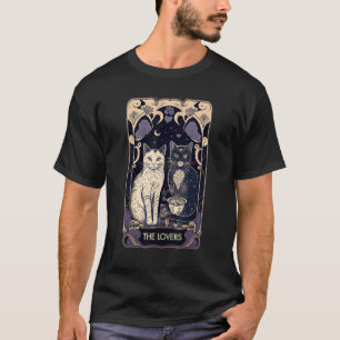 Süße Katze Die Liebenden Tarotkarte Katze Tarotkar T-Shirt